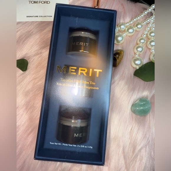 Merit Mini Flush Balm Cream Blush Trio Set NEW. Lmt. Ed. - Picture 10 of 13
